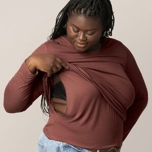 Kindred Bravely Brown Cut Out Blouse